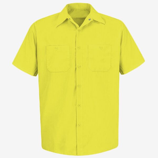 Men's Tall Enhanced Visibility Short Sleeve Work Shirt Thumbnail