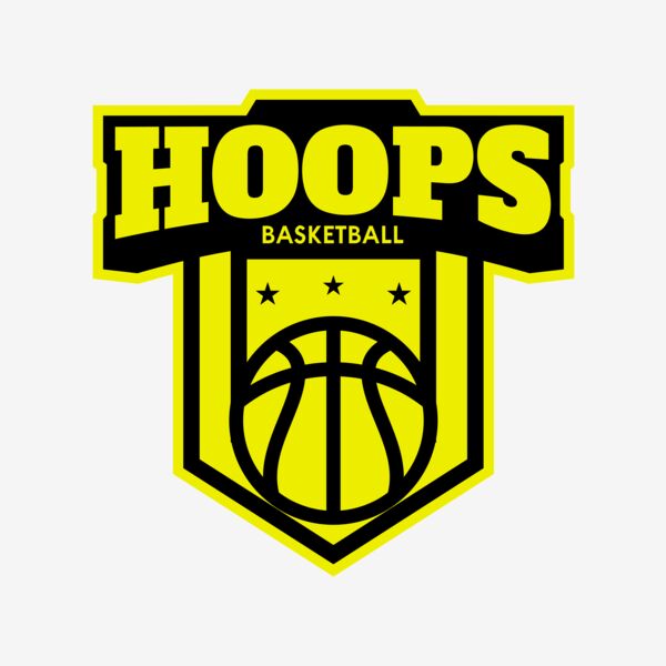 Hoops Basketball logo template 04 Thumbnail