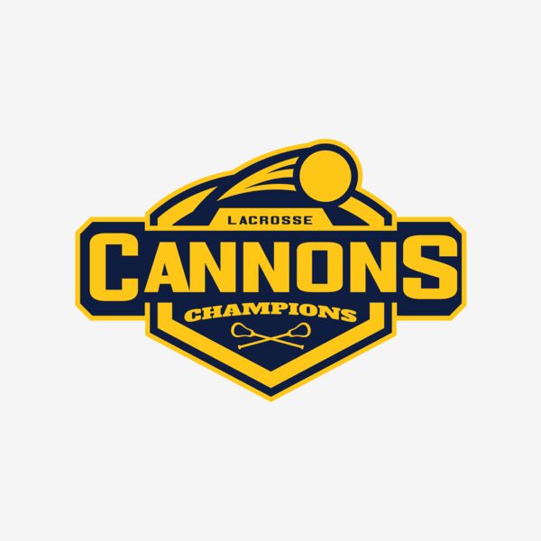 Cannons Champions Lacrosse Logo Template Thumbnail
