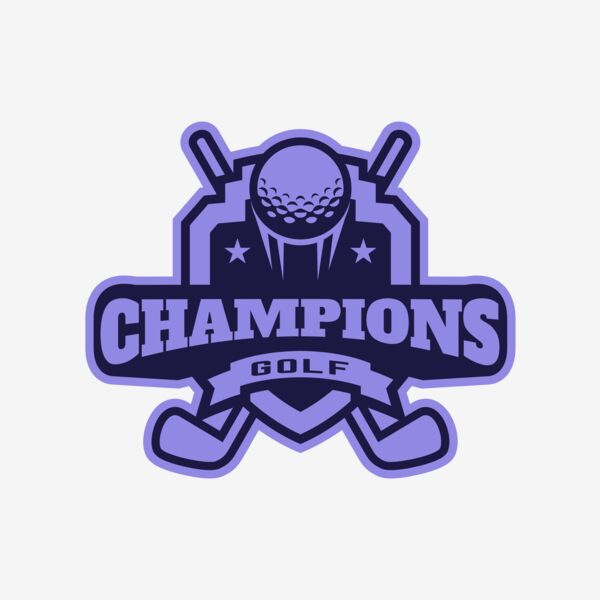 Champions Golf logo template Thumbnail