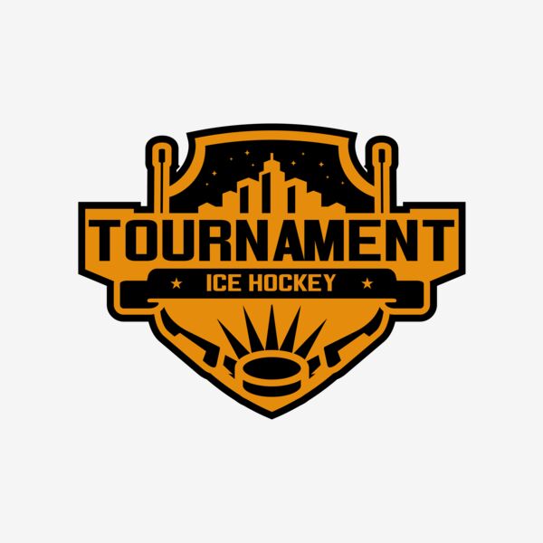 Tournament Ice Hockey logo template 02 Thumbnail
