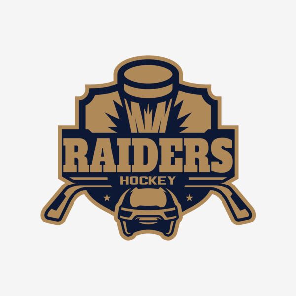 Raiders Hockey logo template Thumbnail