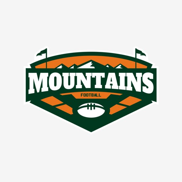 Mountains Football logo template 02 Thumbnail