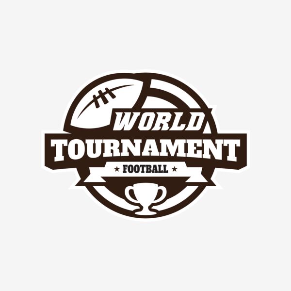 World Tournament Football logo template Thumbnail