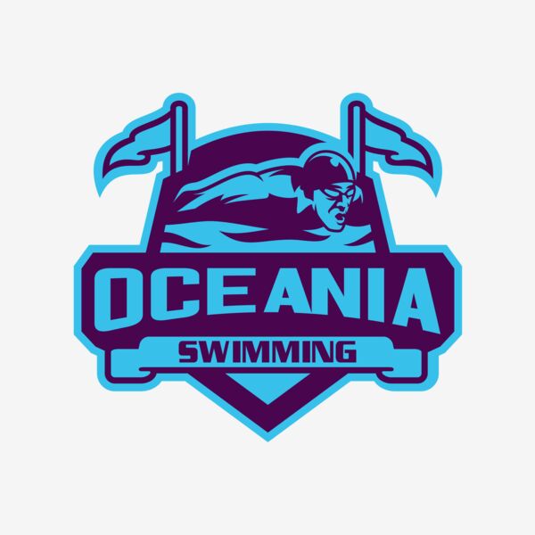 Oceania Swimming logo template Thumbnail