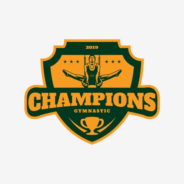 Champions Gymnastic logo template Thumbnail