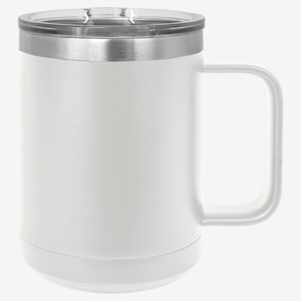 Polar Camel 15 oz. White Vacuum Insulated Mug with Slider Lid Thumbnail