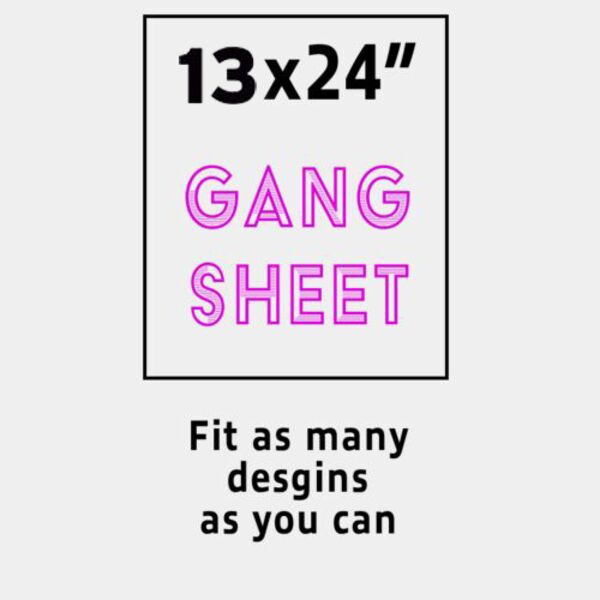 Full Color Gang Sheet - 13x24" Thumbnail