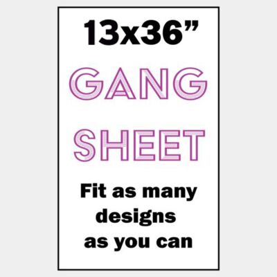 Full Color Gang Sheet - 13x36" Thumbnail