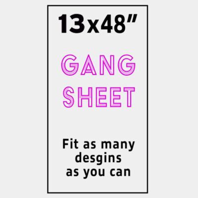 Full Color Gang Sheet - 13x48" Thumbnail