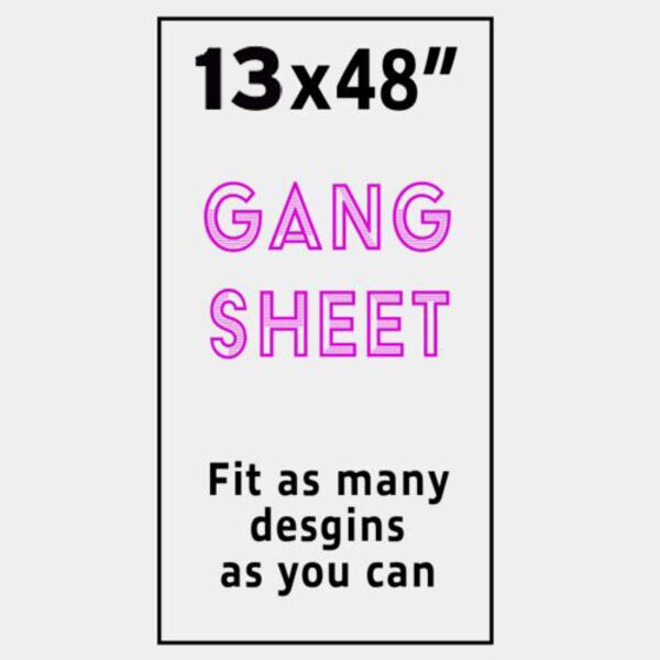 Full Color Gang Sheet - 13x48" Thumbnail