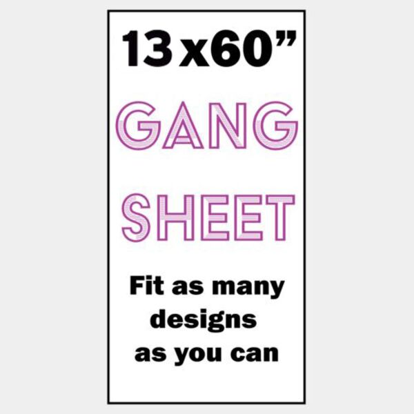 Full Color Gang Sheet - 13x60" Thumbnail