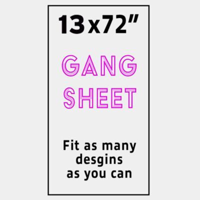 Full Color Gang Sheet - 13x72" Thumbnail