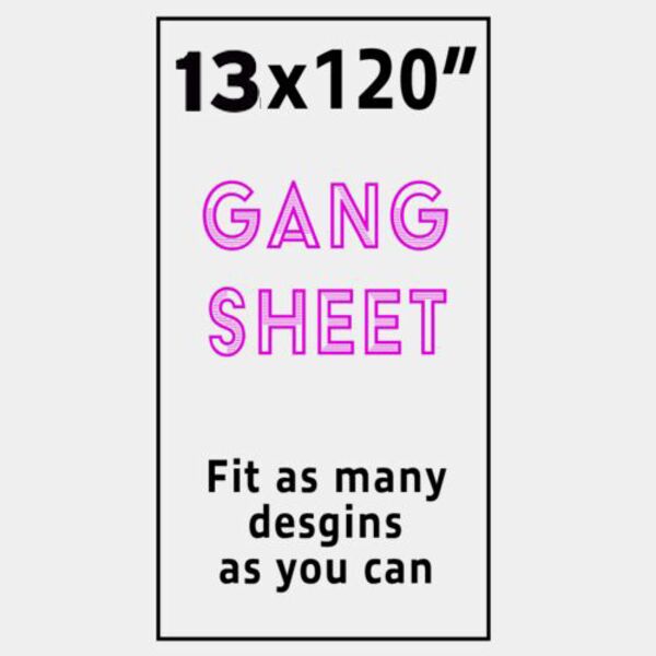 Copy of Copy of Copy of Full Color Gang Sheet - 13x120" Thumbnail