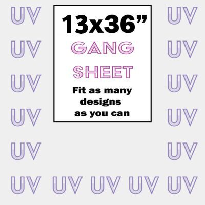 UV DTF Gang Sheet - 13x36 Thumbnail