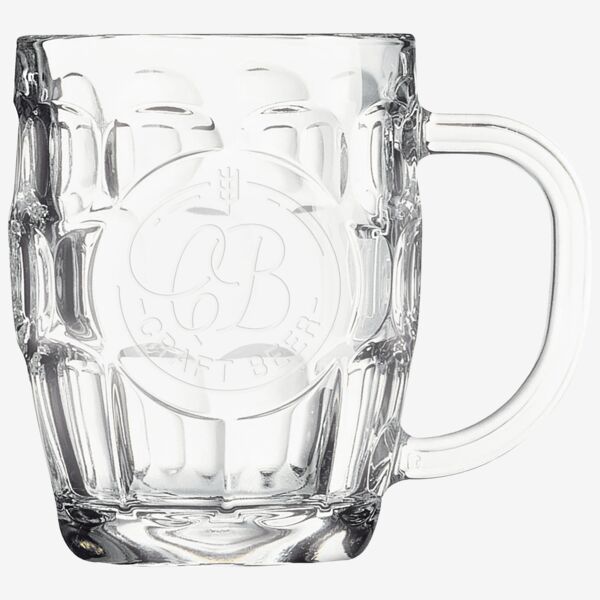 20 oz. Beer Mug with Oval Engraving Area and Handle Thumbnail